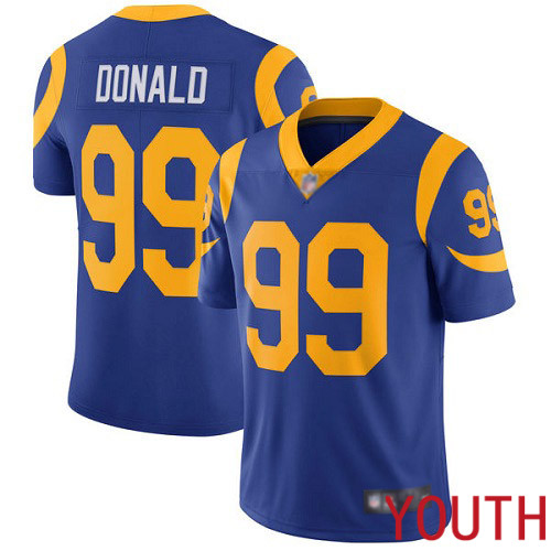 Los Angeles Rams Limited Royal Blue Youth Aaron Donald Alternate Jersey NFL Football 99 Vapor Untouchable